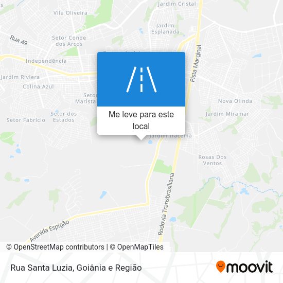Rua Santa Luzia mapa