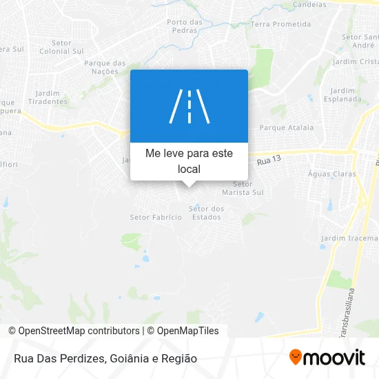 Rua Das Perdizes mapa