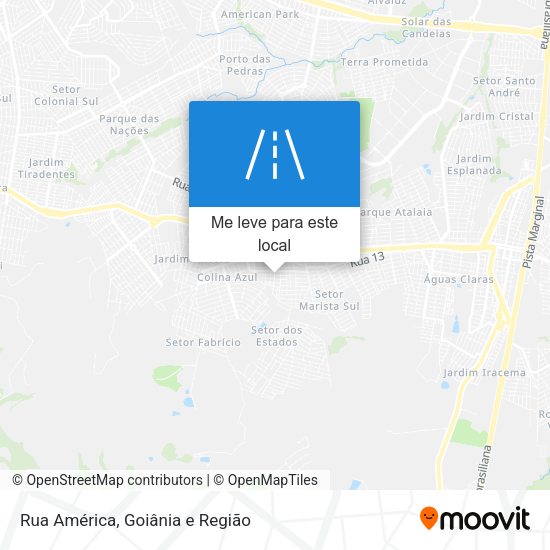 Rua América mapa