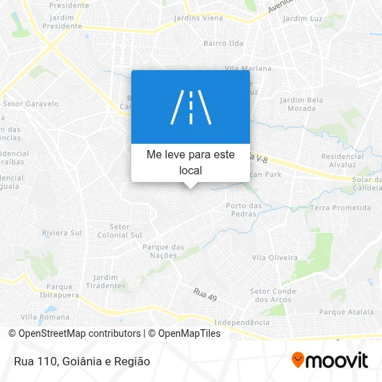 Rua 110 mapa