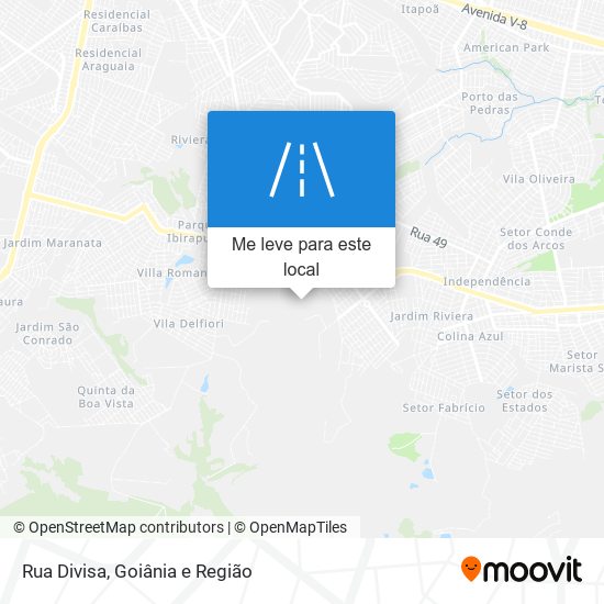 Rua Divisa mapa