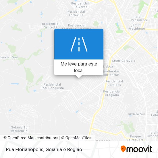 Rua Florianópolis mapa