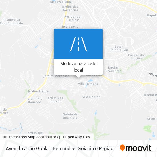 Avenida João Goulart Fernandes mapa