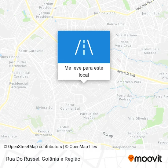 Rua Do Russel mapa