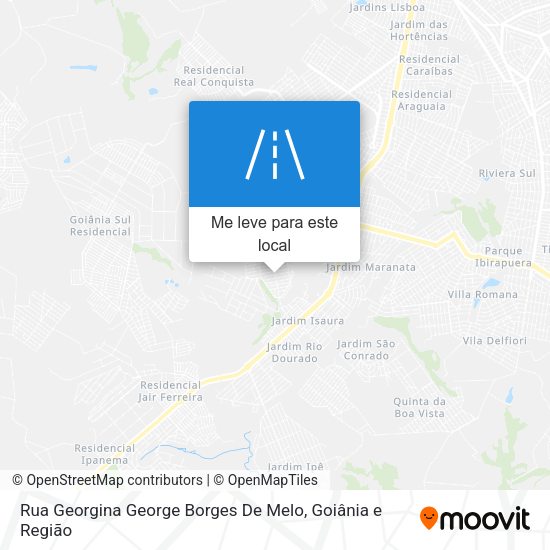 Rua Georgina George Borges De Melo mapa