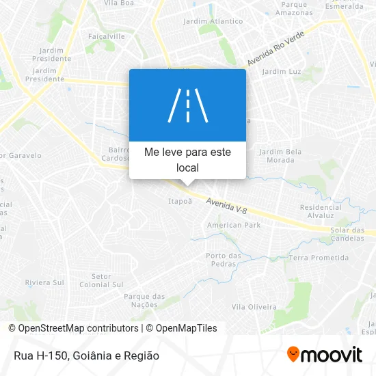Rua H-150 mapa