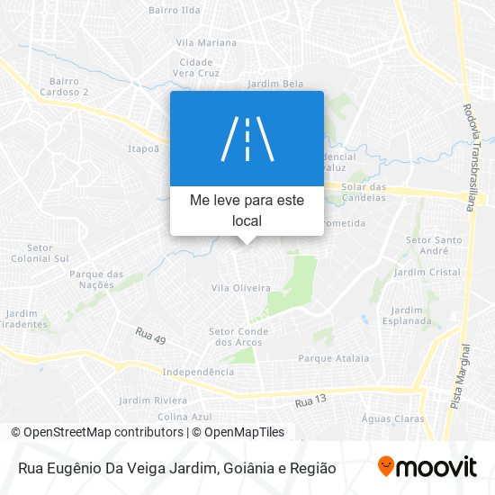 Rua Eugênio Da Veiga Jardim mapa