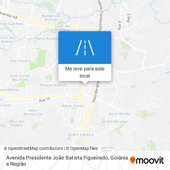 Avenida Presidente João Batista Figueiredo mapa