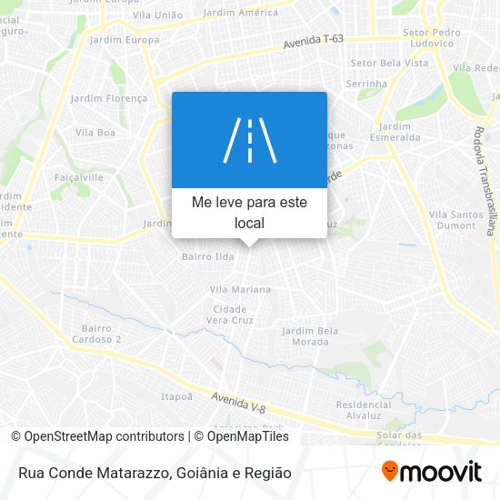 Rua Conde Matarazzo mapa