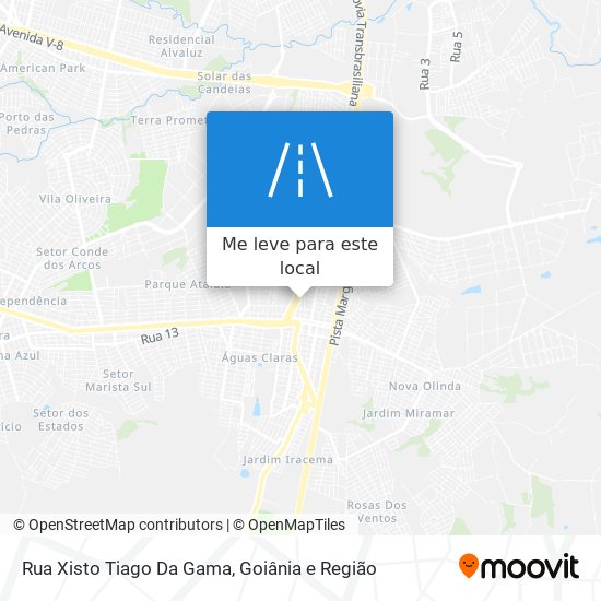 Rua Xisto Tiago Da Gama mapa