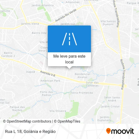 Rua L 18 mapa