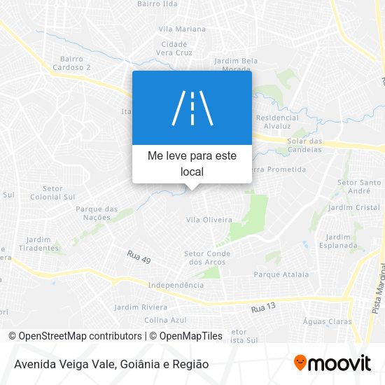 Avenida Veiga Vale mapa
