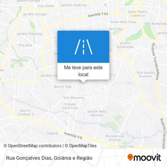 Rua Gonçalves Dias mapa