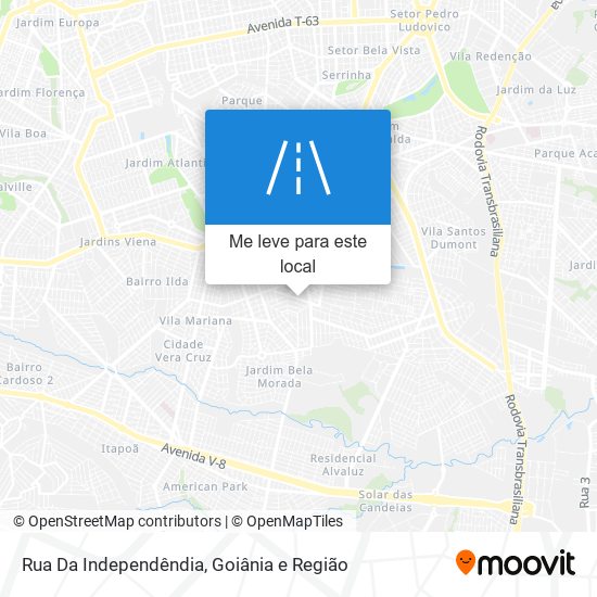 Rua Da Independêndia mapa