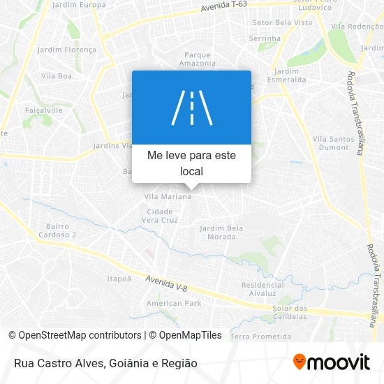 Rua Castro Alves mapa