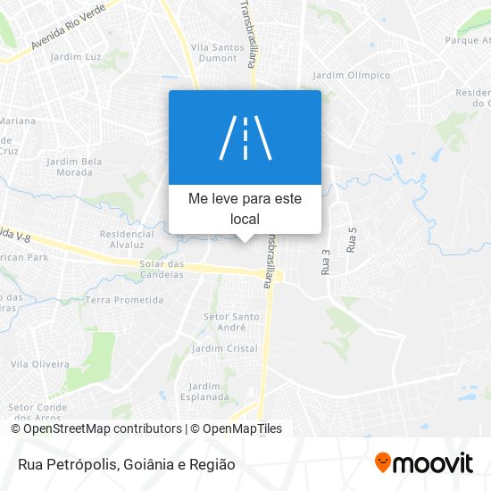 Rua Petrópolis mapa