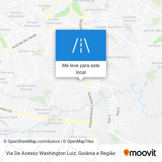 Via De Acesso Washington Luiz mapa
