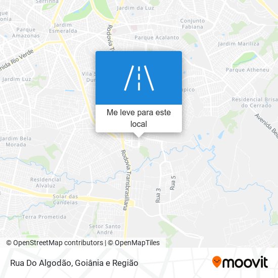 Rua Do Algodão mapa