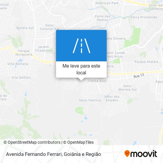 Avenida Fernando Ferrari mapa
