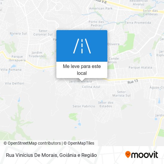 Rua Vinícius De Morais mapa