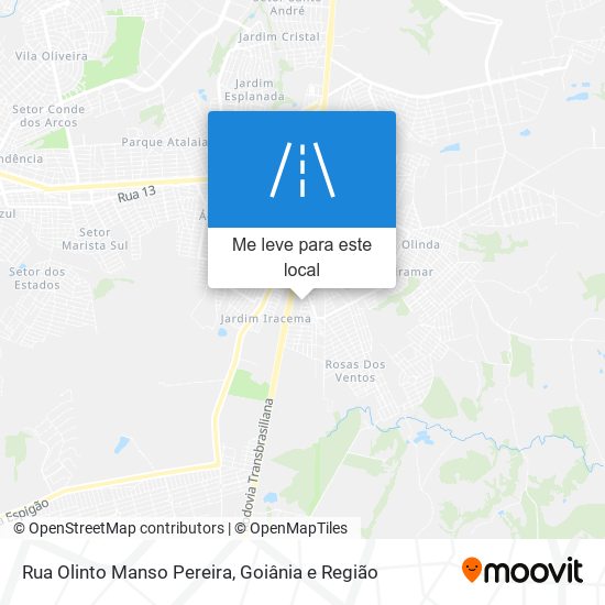Rua Olinto Manso Pereira mapa