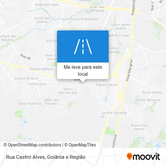 Rua Castro Alves mapa
