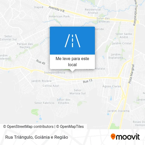 Rua Triângulo mapa