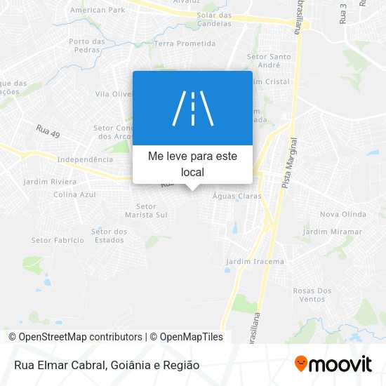 Rua Elmar Cabral mapa