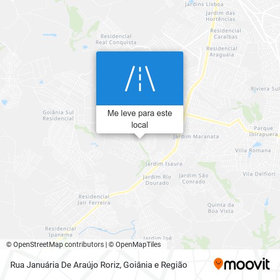 Rua Januária De Araújo Roriz mapa