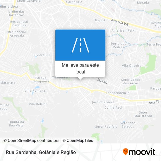 Rua Sardenha mapa
