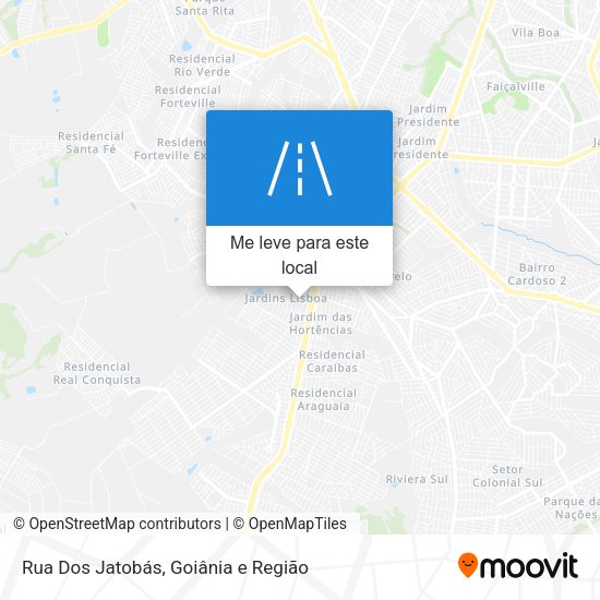 Rua Dos Jatobás mapa