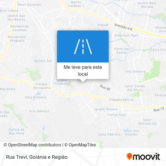 Rua Trevi mapa