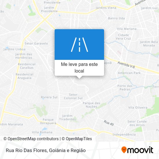 Rua Rio Das Flores mapa