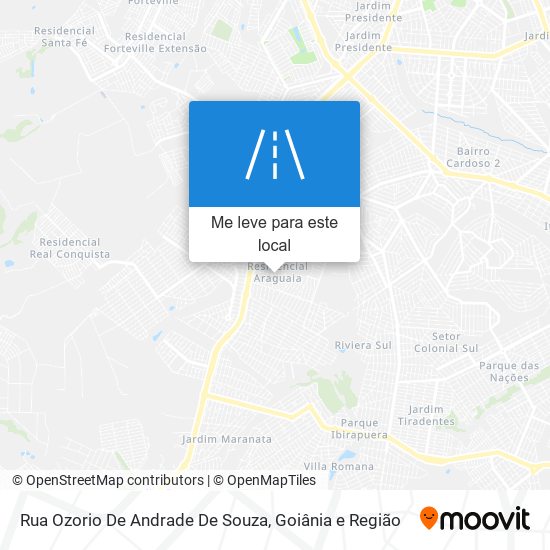 Rua Ozorio De Andrade De Souza mapa