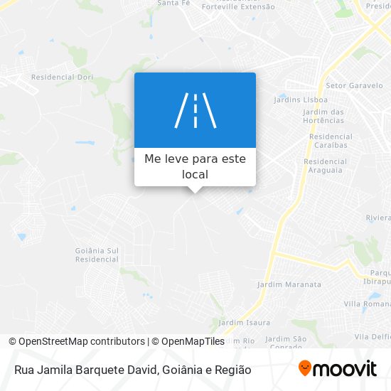 Rua Jamila Barquete David mapa