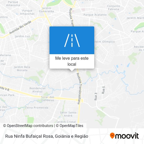 Rua Ninfa Bufaiçal Rosa mapa