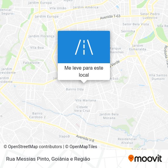 Rua Messias Pinto mapa