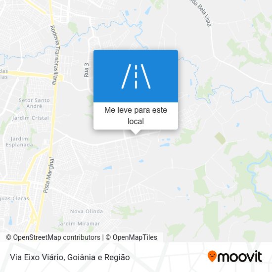Via Eixo Viário mapa