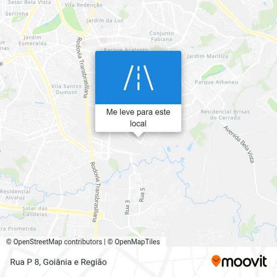 Rua P 8 mapa