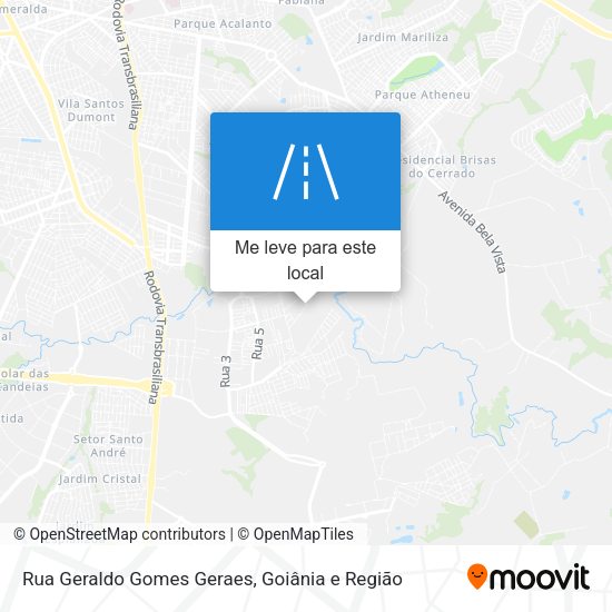 Rua Geraldo Gomes Geraes mapa