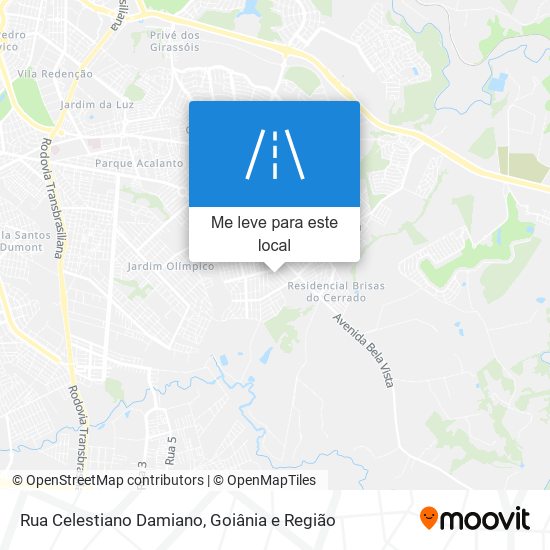 Rua Celestiano Damiano mapa