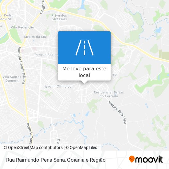 Rua Raimundo Pena Sena mapa