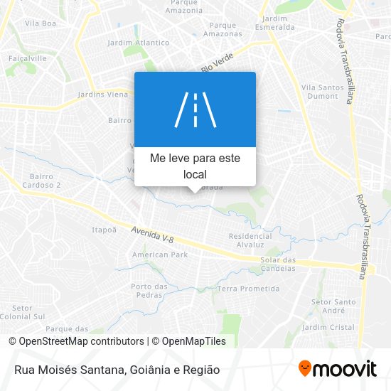 Rua Moisés Santana mapa