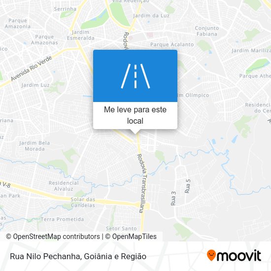 Rua Nilo Pechanha mapa