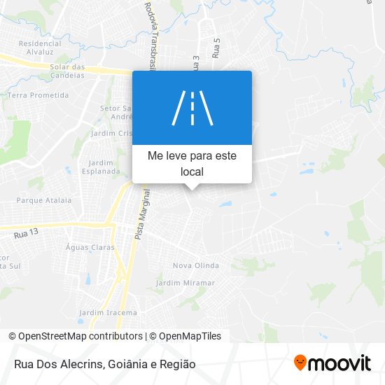 Rua Dos Alecrins mapa