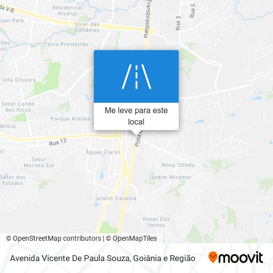 Avenida Vicente De Paula Souza mapa