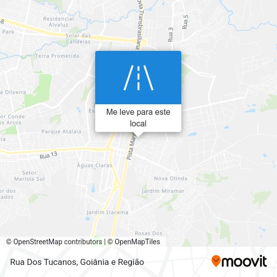 Rua Dos Tucanos mapa