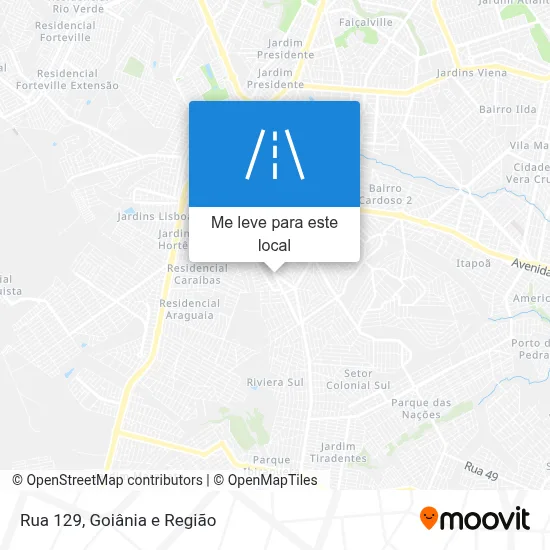 Rua 129 mapa