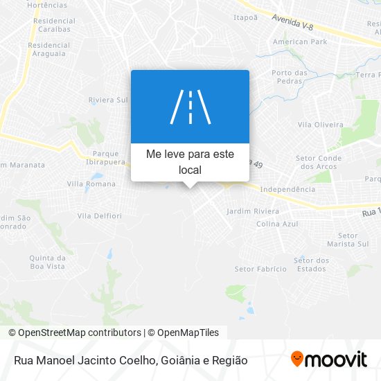 Rua Manoel Jacinto Coelho mapa