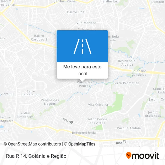 Rua R 14 mapa